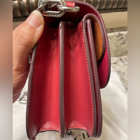 Coach Idol Bag - CM557 - Red Enamel with Silver hardware - Picture 10 of 16